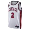 Men's Chicago Bulls Lonzo Ball #2 White Swingman Jersey 2022/23 - City Edition - acejersey