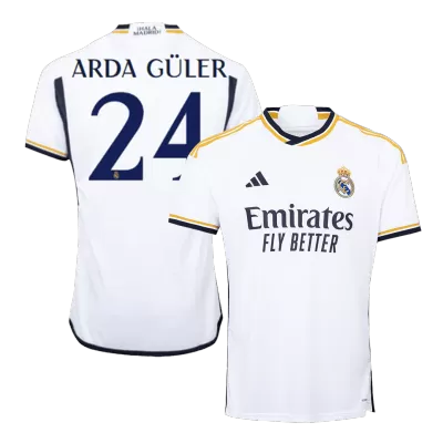 Men's Real Madrid ARDA GÜLER #24 Home Soccer Jersey 2023/24 - acejersey