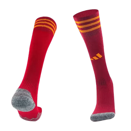 Roma Home Soccer Socks 2023/24 For Adults - acejersey