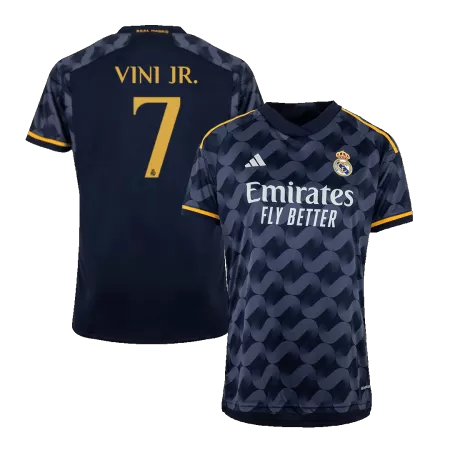Men's Real Madrid VINI JR. #7 Away Soccer Jersey 2023/24 - acejersey