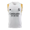 Real Madrid Pre-Match White Sleeveless Top 2023/24 - acejersey