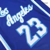 Men's Los Angeles Lakers James #23 Blue Hardwood Classics Swingman Jersey 2020/21 - Classic Edition - acejersey