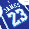 Men's Los Angeles Lakers James #23 Blue Hardwood Classics Swingman Jersey 2020/21 - Classic Edition - acejersey