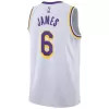 Youth Los Angeles Lakers LeBron James #6 White Swingman Jersey 2022/23 - Association Edition - acejersey