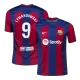 Men's Barcelona LEWANDOWSKI #9 Home Soccer Jersey 2023/24 - Fans Version - acejersey