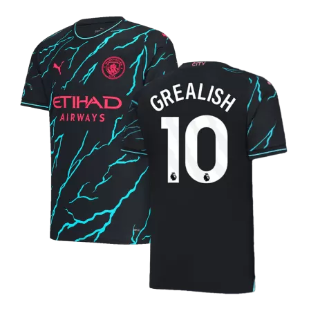 Men's Manchester City GREALISH #10 Third Away Soccer Jersey 2023/24 - acejersey