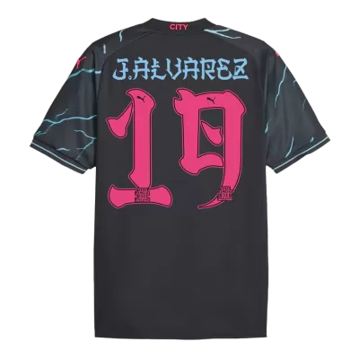 Men's Manchester City Japanese Tour Printing J.ALVAREZ #19 Third Away Soccer Jersey 2023/24 - acejersey