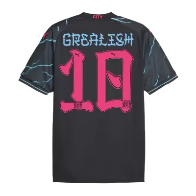 Men's Manchester City Japanese Tour Printing GREALISH #10 Third Away Soccer Jersey 2023/24 - acejersey