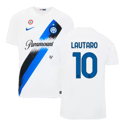 Men's Inter Milan LAUTARO #10 Away Soccer Jersey 2023/24 - Fans Version - acejersey