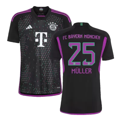 Men's Bayern Munich MÜLLER #25 Away Soccer Jersey 2023/24 - Fans Version - acejersey