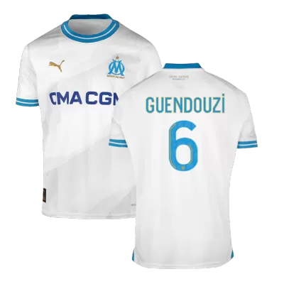 Men's Marseille GUENDOUZI #6 Home Soccer Jersey 2023/24 - Fans Version - acejersey