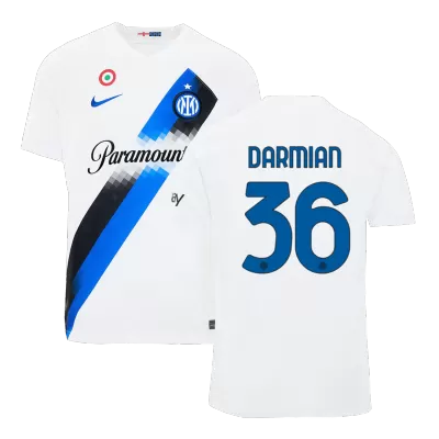 Men's Inter Milan DARMIAN #36 Away Soccer Jersey 2023/24 - Fans Version - acejersey