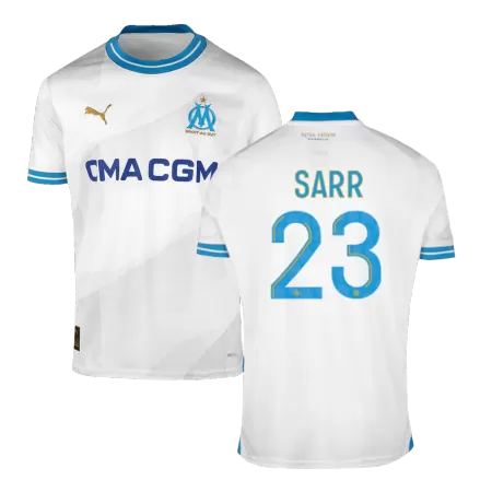 Men's Marseille SARR #23 Home Soccer Jersey 2023/24 - Fans Version - acejersey
