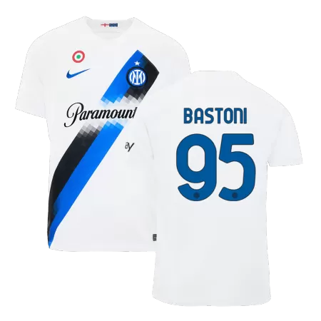 Men's Inter Milan BASTONI #95 Away Soccer Jersey 2023/24 - Fans Version - acejersey