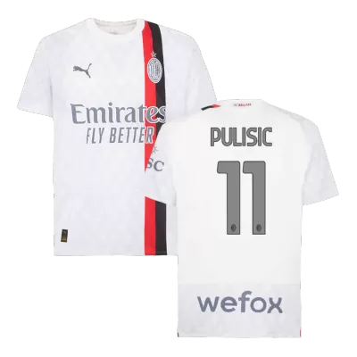 Men's AC Milan PULISIC #11 Away Soccer Jersey 2023/24 - Fans Version - acejersey