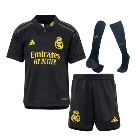 Kid's Real Madrid Third Away Jersey Full Kit 2023/24 - acejersey