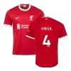 Men's Liverpool VIRGIL #4 Home Soccer Jersey 2023/24 - Fans Version - acejersey