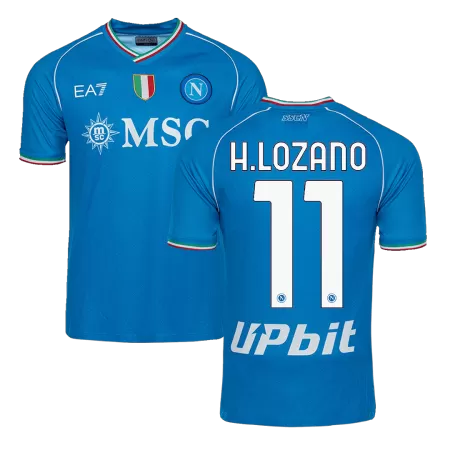 Men's Napoli H.LOZANO #11 Home Soccer Jersey 2023/24 - acejersey
