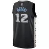 Men's Memphis Grizzlies Morant #12 Black Swingman Jersey 2022/23 - City Edition - acejersey