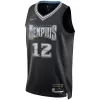 Men's Memphis Grizzlies Morant #12 Black Swingman Jersey 2022/23 - City Edition - acejersey