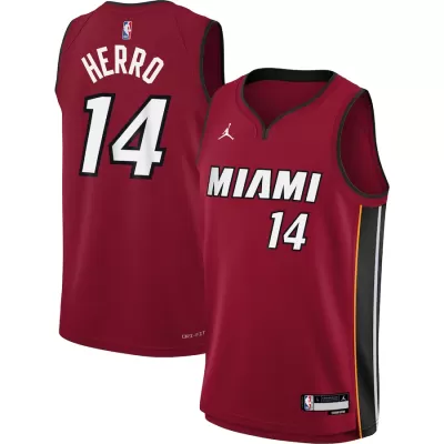 Men's Miami Heat Tyler Herro #14 Red Swingman Jersey 2022/23 - Statement Edition - acejersey