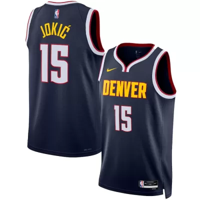 Men's Denver Nuggets Nikola Jokic #15 Navy Swingman Jersey 2022/23 - Icon Edition - acejersey