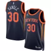 Men's New York Knicks Julius Randle #30 Navy Swingman Jersey 2022/23 - Statement Edition - acejersey