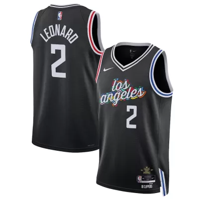 Men's Los Angeles Clippers Kawhi Leonard #2 Black Swingman Jersey 2022/23 - City Edition - acejersey