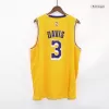 Men's Los Angeles Lakers Anthony Davis #3 Gold Swingman Jersey - Icon Edition - acejersey