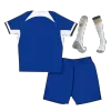 Kid's Chelsea Home Jersey Full Kit 2023/24 - acejersey