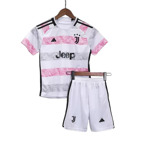 Kid's Juventus Away Jerseys Kit(Jersey+Shorts) 2023/24 - acejersey