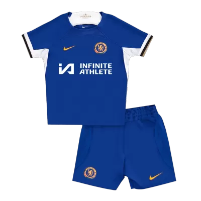 Kid's Chelsea Home Jerseys Kit(Jersey+Shorts) 2023/24 - acejersey