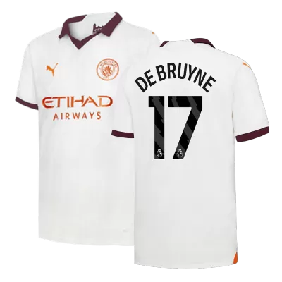 Men's Manchester City DE BRUYNE #17 Away Soccer Jersey 2023/24 - Fans Version - acejersey