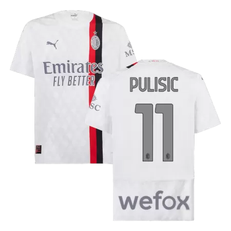AC Milan PULISIC #11 Away Soccer Jersey 2023/24 - Player Version - acejersey