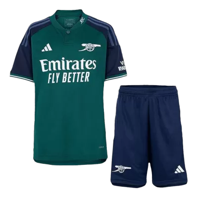 Kid's Arsenal Third Away Jerseys Kit(Jersey+Shorts) 2023/24 - acejersey