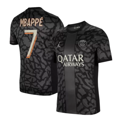 Men's PSG MBAPPÉ #7 ( Sen2 Font) Third Away Soccer Jersey 2023/24 - Fans Version - acejersey