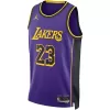 Men's Los Angeles Lakers LeBron James #23 Purple Swingman Jersey 2022/23 - Statement Edition - acejersey