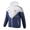 White&Navy Hoodie Windbreaker Jacket 2023/24 For Adults - acejersey