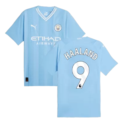 Manchester City HAALAND #9 Home Soccer Jersey 2023/24 - Player Version - acejersey