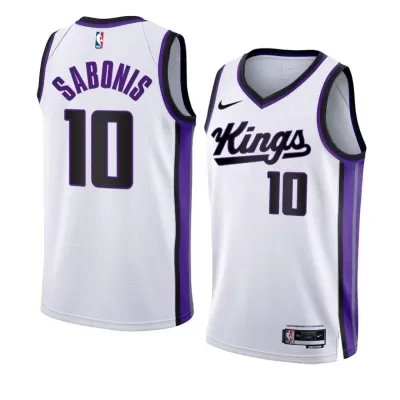 Men's Sacramento Kings Domantas Sabonis #10 White Swingman Jersey 2023/24 - Association Edition - acejersey