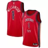 Men's New Orleans Pelicans Zion Williamson #1 Red Swingman Jersey 2023/24 - Statement Edition - acejersey