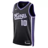 Men's Sacramento Kings Domantas Sabonis #10 Black Swingman Jersey 2023/24 - Icon Edition - acejersey