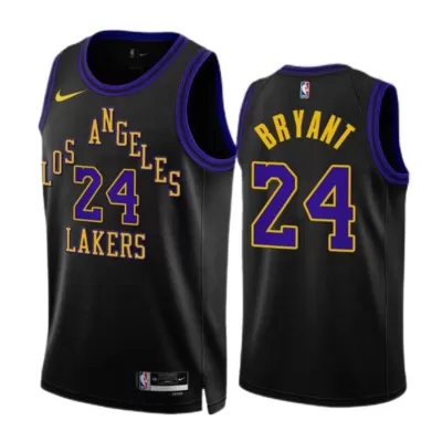 Men's Los Angeles Lakers Kobe Bryant #24 Black Swingman Jersey 2023/24 - City Edition - acejersey