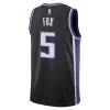 Men's Sacramento Kings De'Aaron Fox #5 Black Swingman Jersey 2023/24 - Icon Edition - acejersey