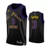 Men's Los Angeles Lakers Anthony Davis #3 Black Swingman Jersey 2023/24 - City Edition - acejersey