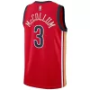 Men's New Orleans Pelicans CJ McCollum #3 Red Swingman Jersey 2023/24 - Statement Edition - acejersey