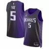 Men's Sacramento Kings De'Aaron Fox #5 Purple Swingman Jersey 2023/24 - Statement Edition - acejersey