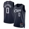 Men's Los Angeles Clippers Russell Westbrook #0 Navy Swingman Jersey 2023/24 - City Edition - acejersey