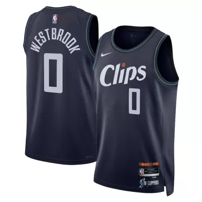 Men's Los Angeles Clippers Russell Westbrook #0 Navy Swingman Jersey 2023/24 - City Edition - acejersey