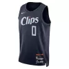 Men's Los Angeles Clippers Russell Westbrook #0 Navy Swingman Jersey 2023/24 - City Edition - acejersey